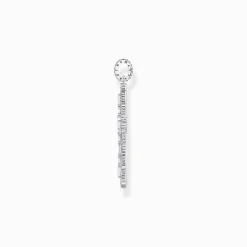 Fashion Kreuzanhänger mit weißen Steinen Silber Damen Anhänger|925 Silber