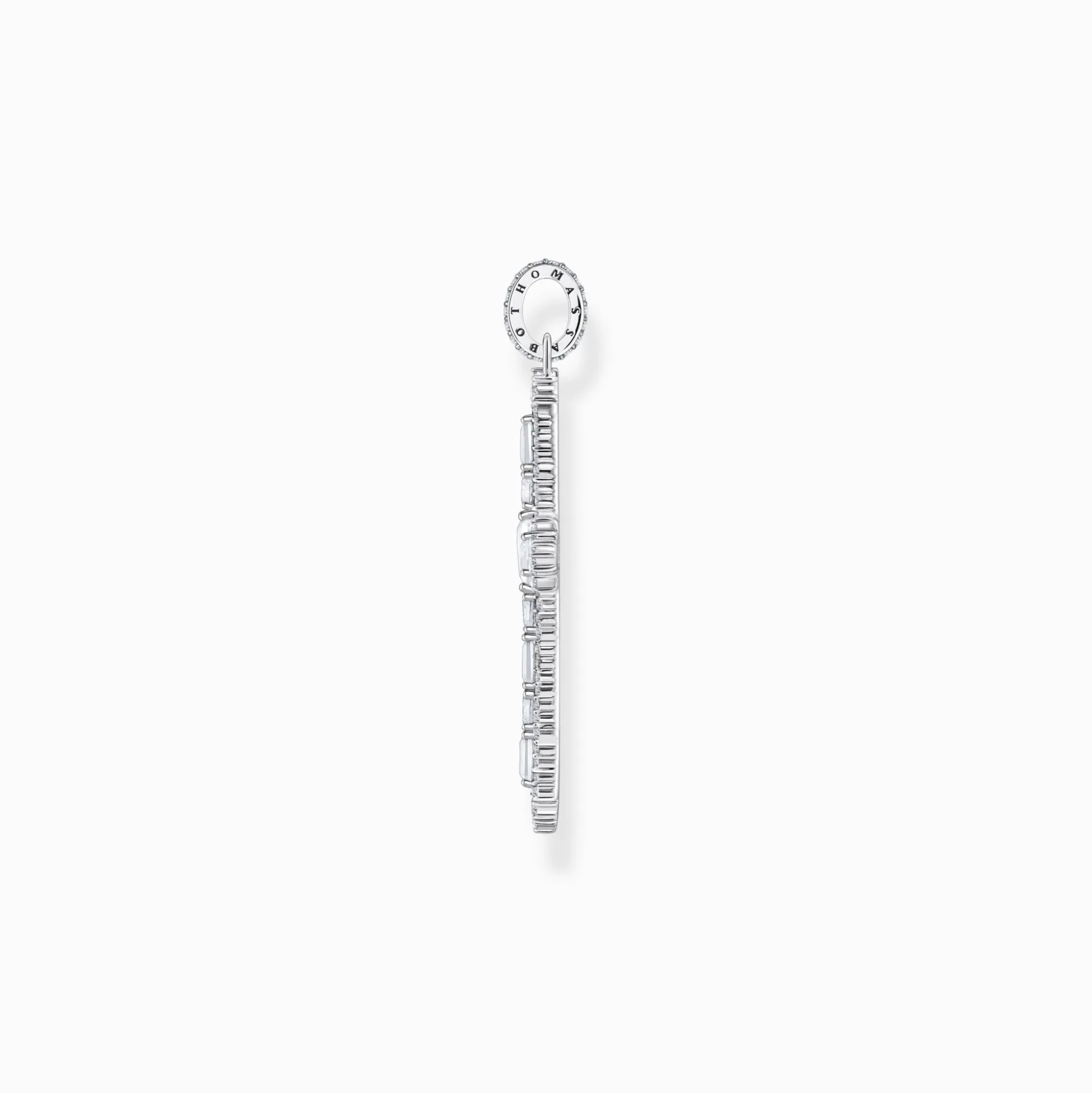 Fashion Kreuzanhänger mit weißen Steinen Silber Damen Anhänger|925 Silber