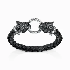 Shop Lederarmband Black Cat Damen Armbänder|Armbänder