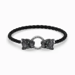 Clearance Lederarmband Black Cat Damen Armbänder|Armbänder