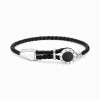 New Lederarmband Coin schwarz Damen Armbänder|Armbänder