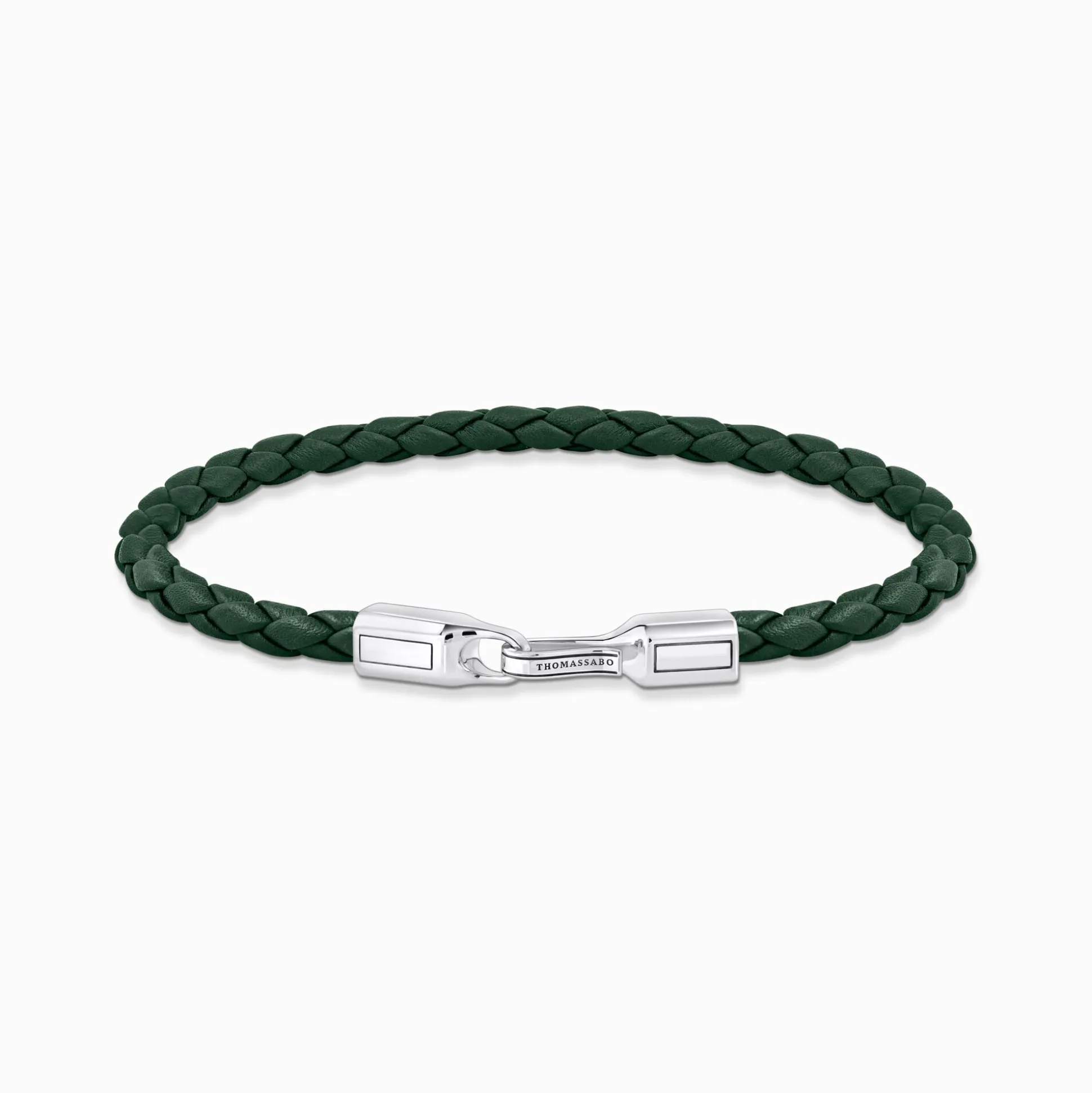 Sale Lederarmband schmal in Grün Silber Damen Armbänder|Armbänder