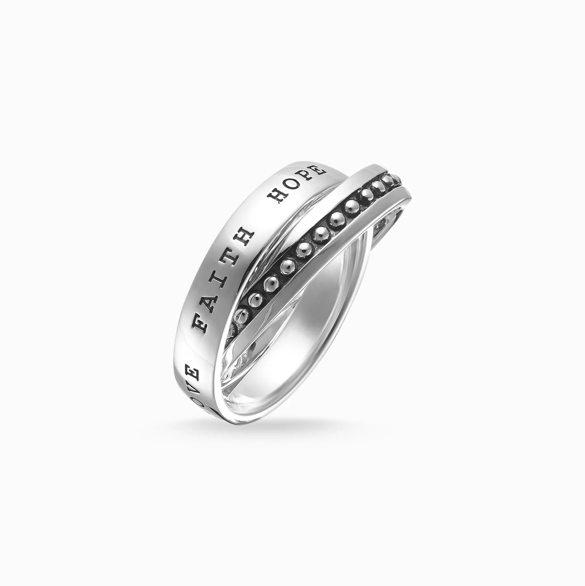 Store Mehrfachring Glaube, Liebe, Hoffnung Damen Ringe|Ringe