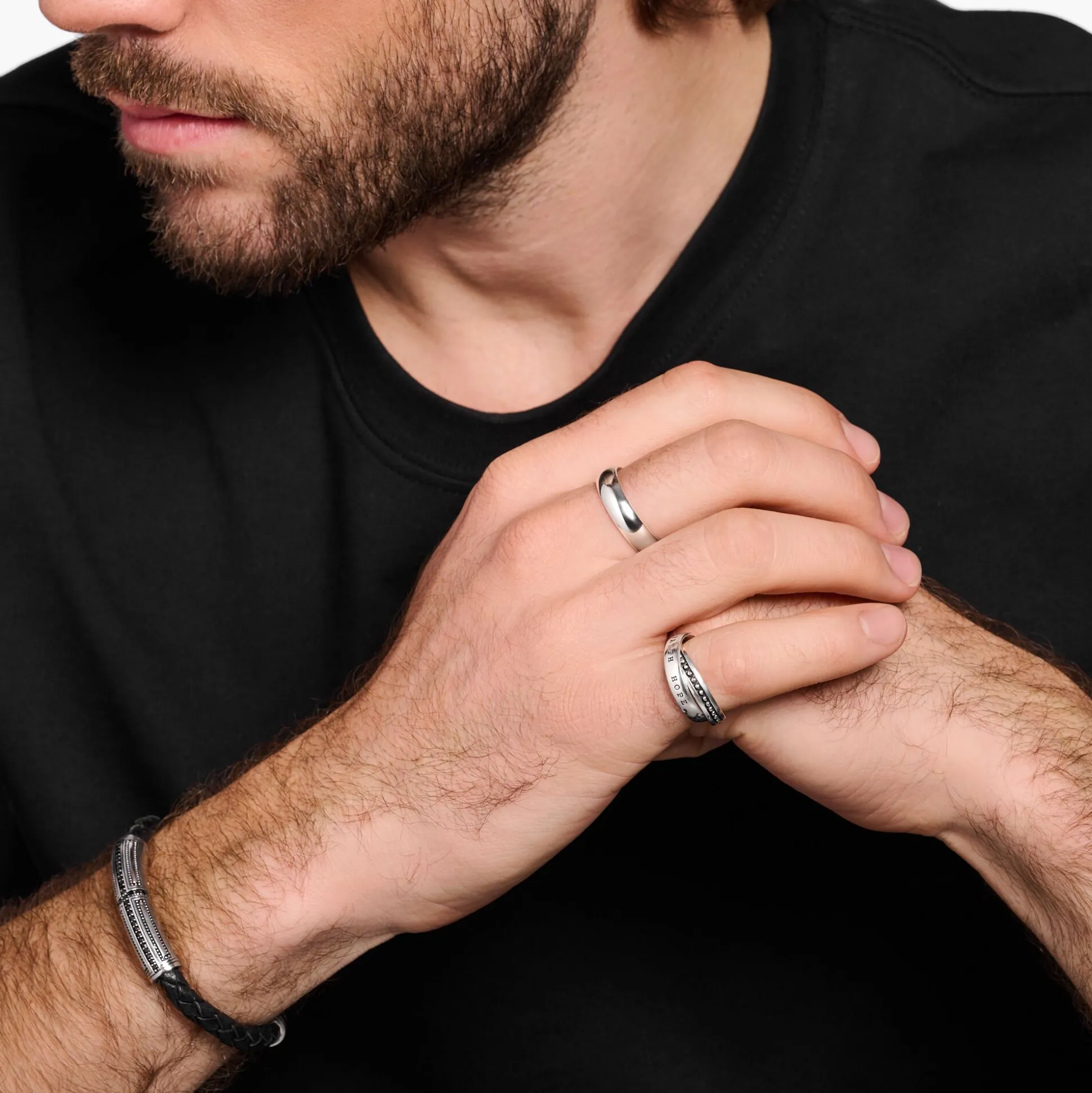 Store Mehrfachring Glaube, Liebe, Hoffnung Damen Ringe|Ringe