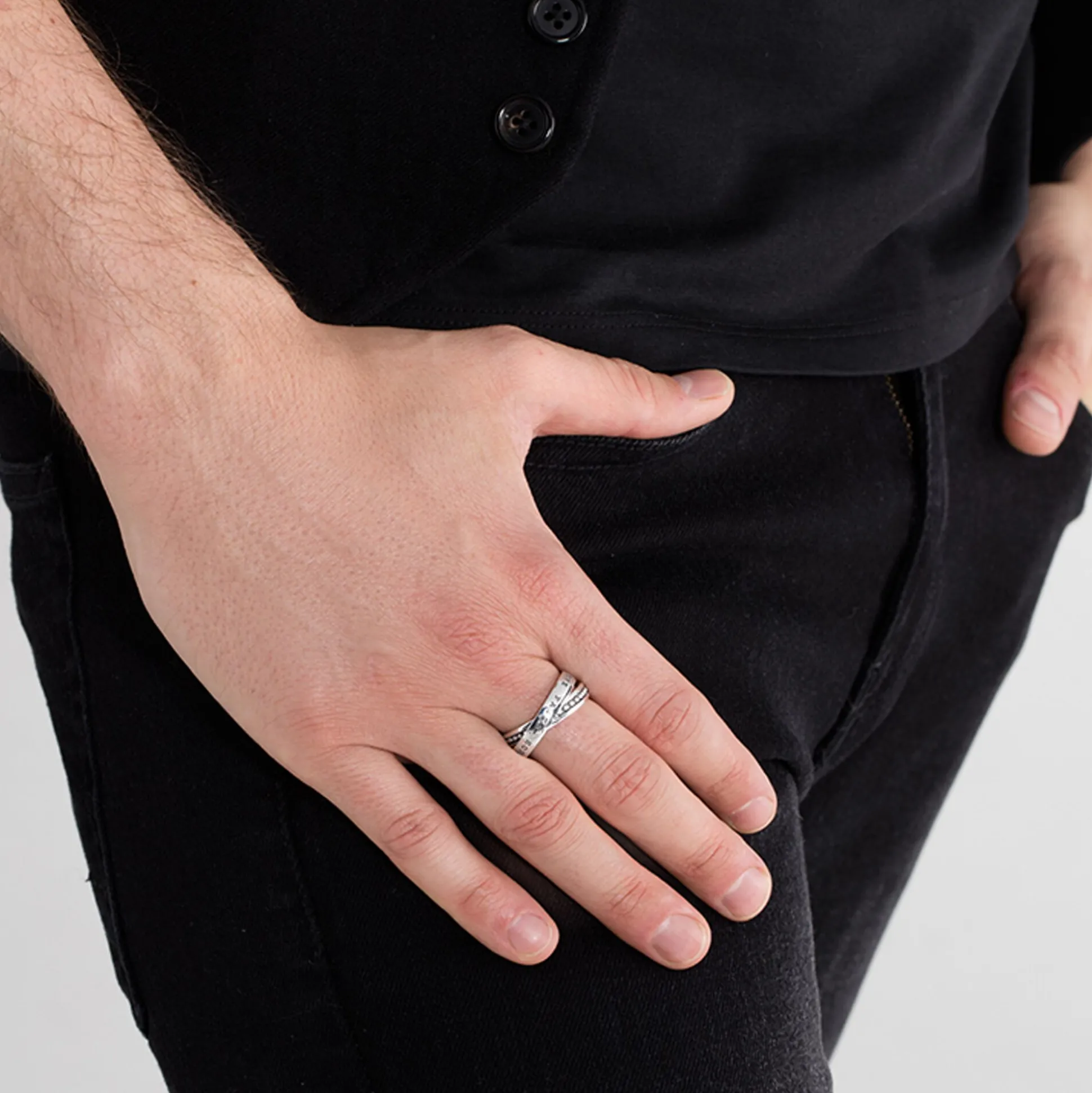 Store Mehrfachring Glaube, Liebe, Hoffnung Damen Ringe|Ringe