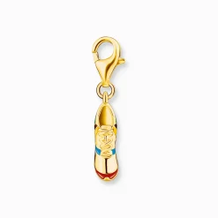 Best Member Charm-Anhänger bunter Sportschuh vergoldet Damen Charms|Charms