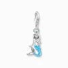 Store Member Charm-Anhänger türkisfarbene Meerjungfrau Silber Damen Charms|Charms