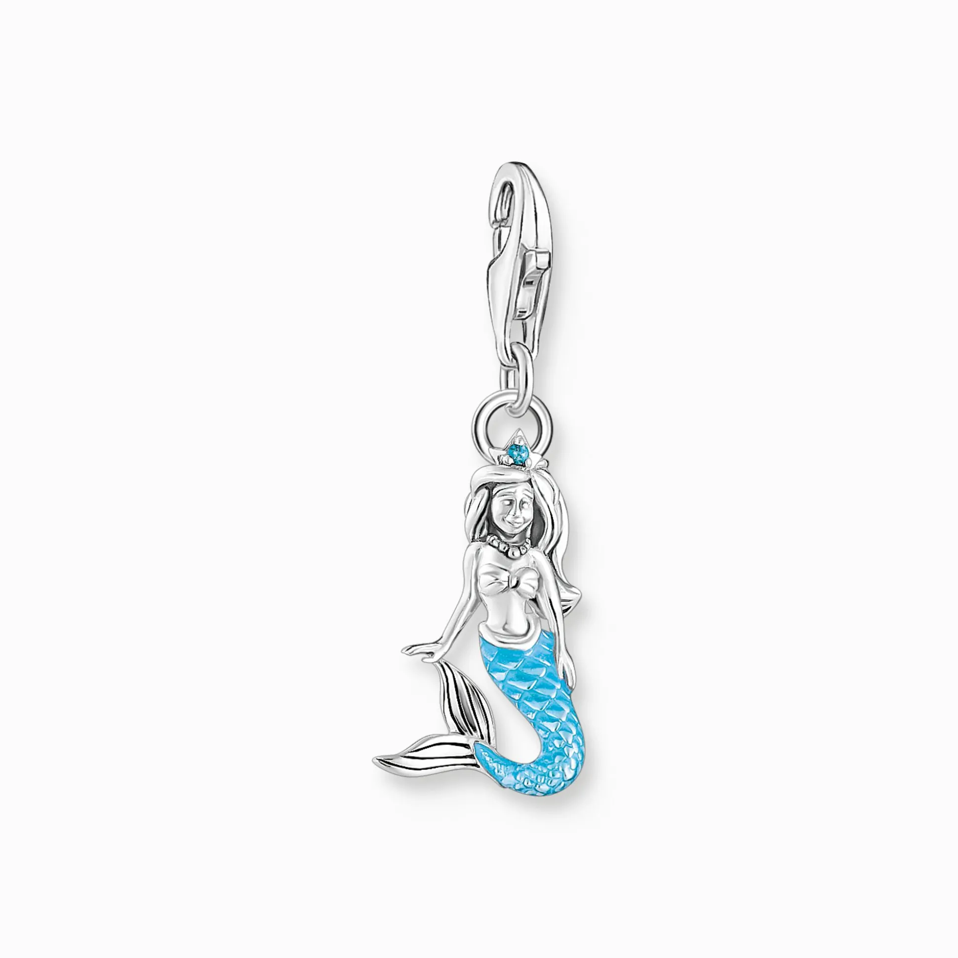 Store Member Charm-Anhänger türkisfarbene Meerjungfrau Silber Damen Charms|Charms