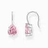 Discount Ohrhänger mit pinkfarbenem Zirkonia-Tropfen Silber Damen Ohrringe|925 Silber