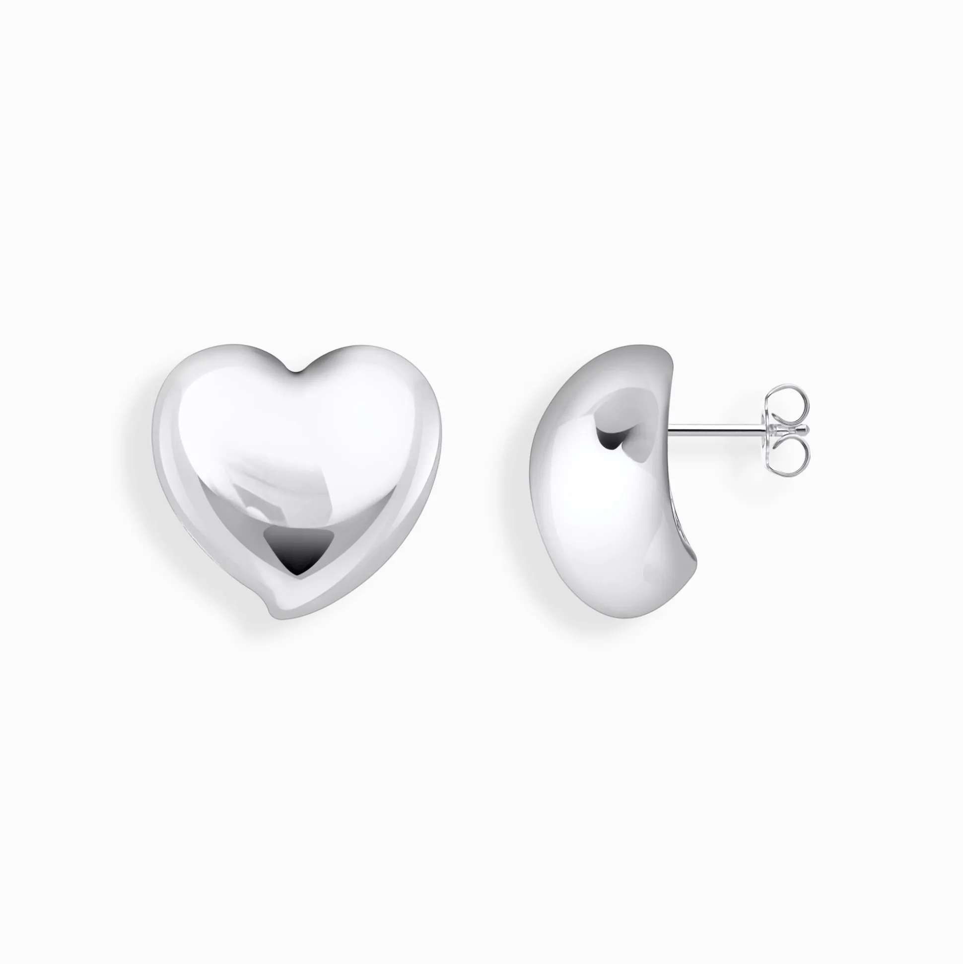 Store Ohrringe in Herzform Silber Damen Ohrringe|925 Silber