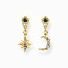 Store Ohrringe Royalty Stern & Mond gold Damen Ohrringe
