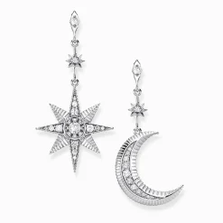 Discount Ohrringe Royalty Stern und Mond Damen Ohrringe