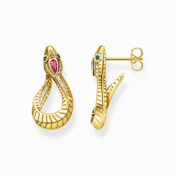 Hot Ohrringe Schlange gold Damen Ohrringe