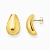 Sale Ohrringe Teardrop-Form vergoldet Damen Ohrringe|18K Vergoldung - 925 Silber