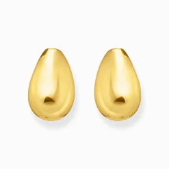 Sale Ohrringe Teardrop-Form vergoldet Damen Ohrringe|18K Vergoldung - 925 Silber
