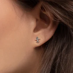 Outlet Ohrstecker Bourbonische Lilie Damen Ohrstecker|Ohrstecker & Creolen
