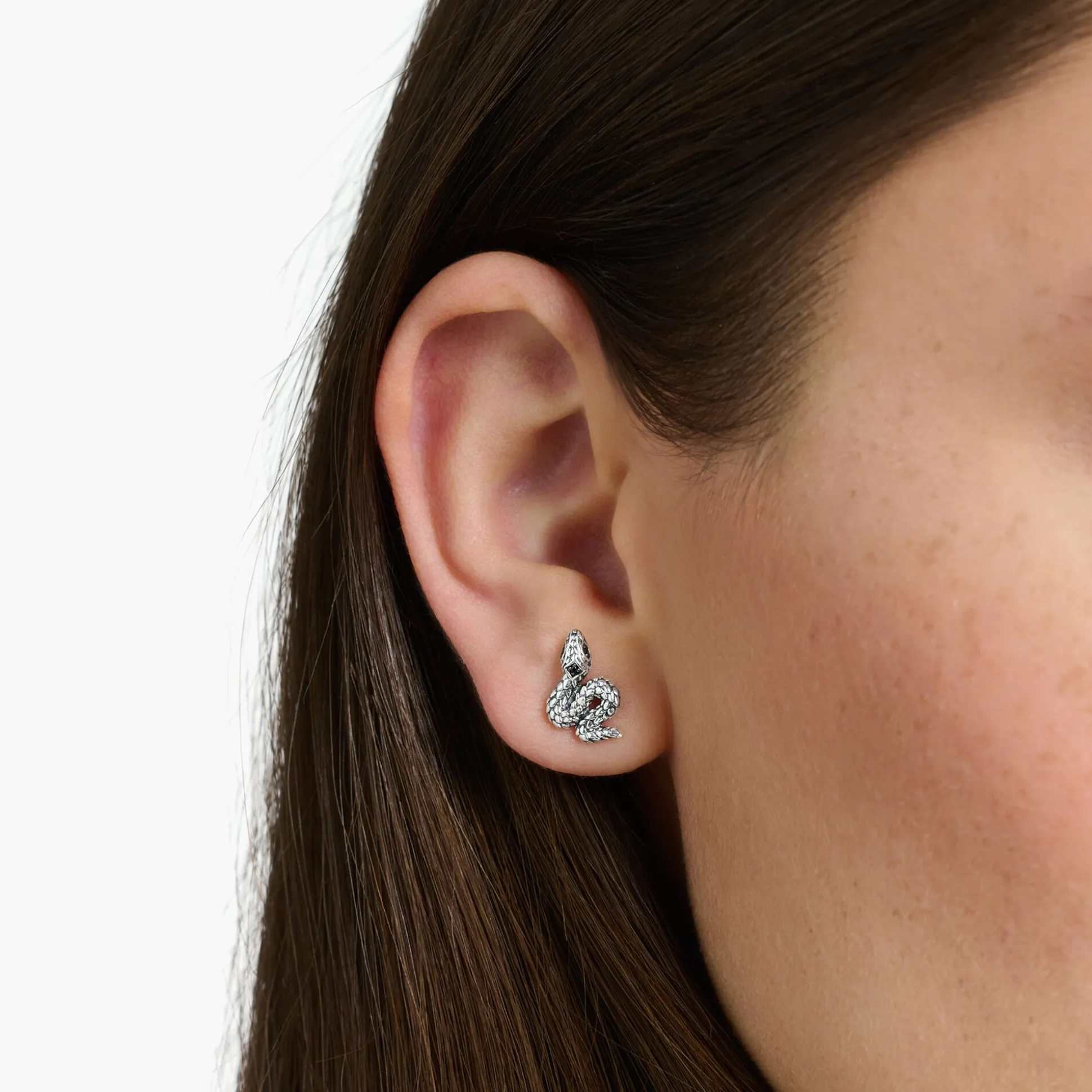 Sale Ohrstecker geschwärzt Schlange Damen Ohrstecker|Ohrstecker & Creolen