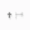 Shop Ohrstecker Kreuz schwarz Damen Ohrstecker|Ohrstecker & Creolen