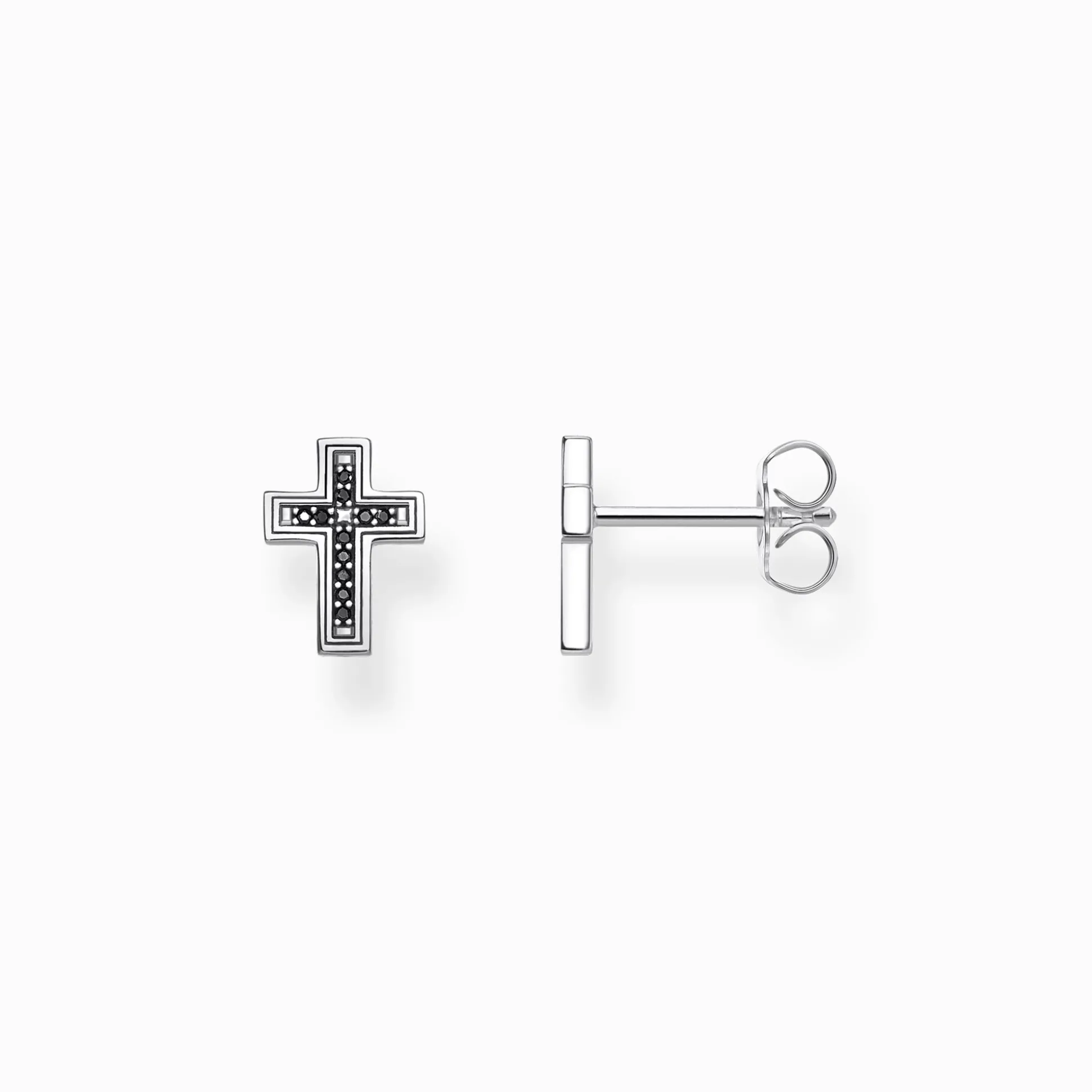 Shop Ohrstecker Kreuz schwarz Damen Ohrstecker|Ohrstecker & Creolen