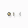 Best Sale Ohrstecker Kreuz schwarze Steine gold Damen Ohrstecker|Ohrstecker & Creolen