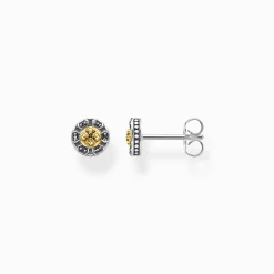 Best Sale Ohrstecker Kreuz schwarze Steine gold Damen Ohrstecker|Ohrstecker & Creolen