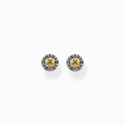 Best Sale Ohrstecker Kreuz schwarze Steine gold Damen Ohrstecker|Ohrstecker & Creolen
