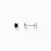 Hot Ohrstecker Krokodilaugen mit schwarzen Steinen Silber geschwärzt Damen Ohrstecker|Ohrstecker & Creolen