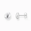 New Ohrstecker organisches Design Silber Damen Ohrstecker|925 Silber