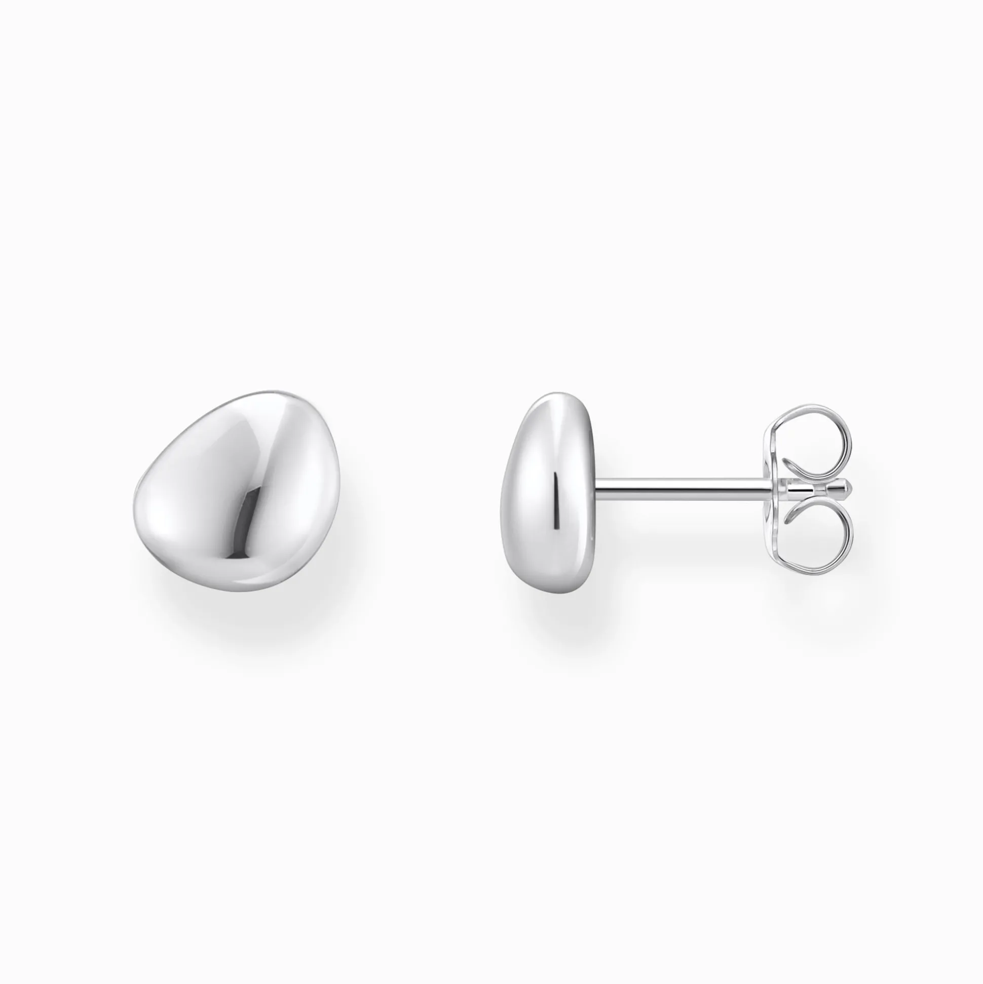 New Ohrstecker organisches Design Silber Damen Ohrstecker|925 Silber