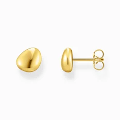 Flash Sale Ohrstecker organisches Design vergoldet Damen Ohrstecker