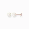 Best Sale Ohrstecker Perle roségold Damen Ohrstecker