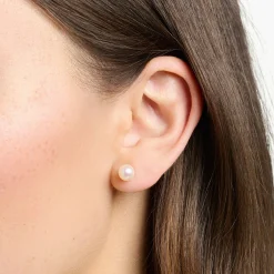 Best Sale Ohrstecker Perle roségold Damen Ohrstecker