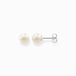 Cheap Ohrstecker Perle silber Damen Ohrstecker|Ohrringe