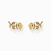 Flash Sale Ohrstecker Rose Roses Romance vergoldet Damen Ohrstecker|18K Vergoldung - 925 Silber