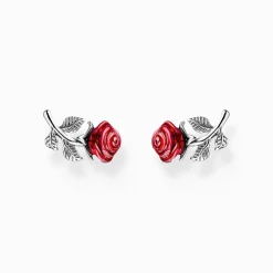 Hot Ohrstecker Rose Roses Romance Silber Damen Ohrstecker|925 Silber