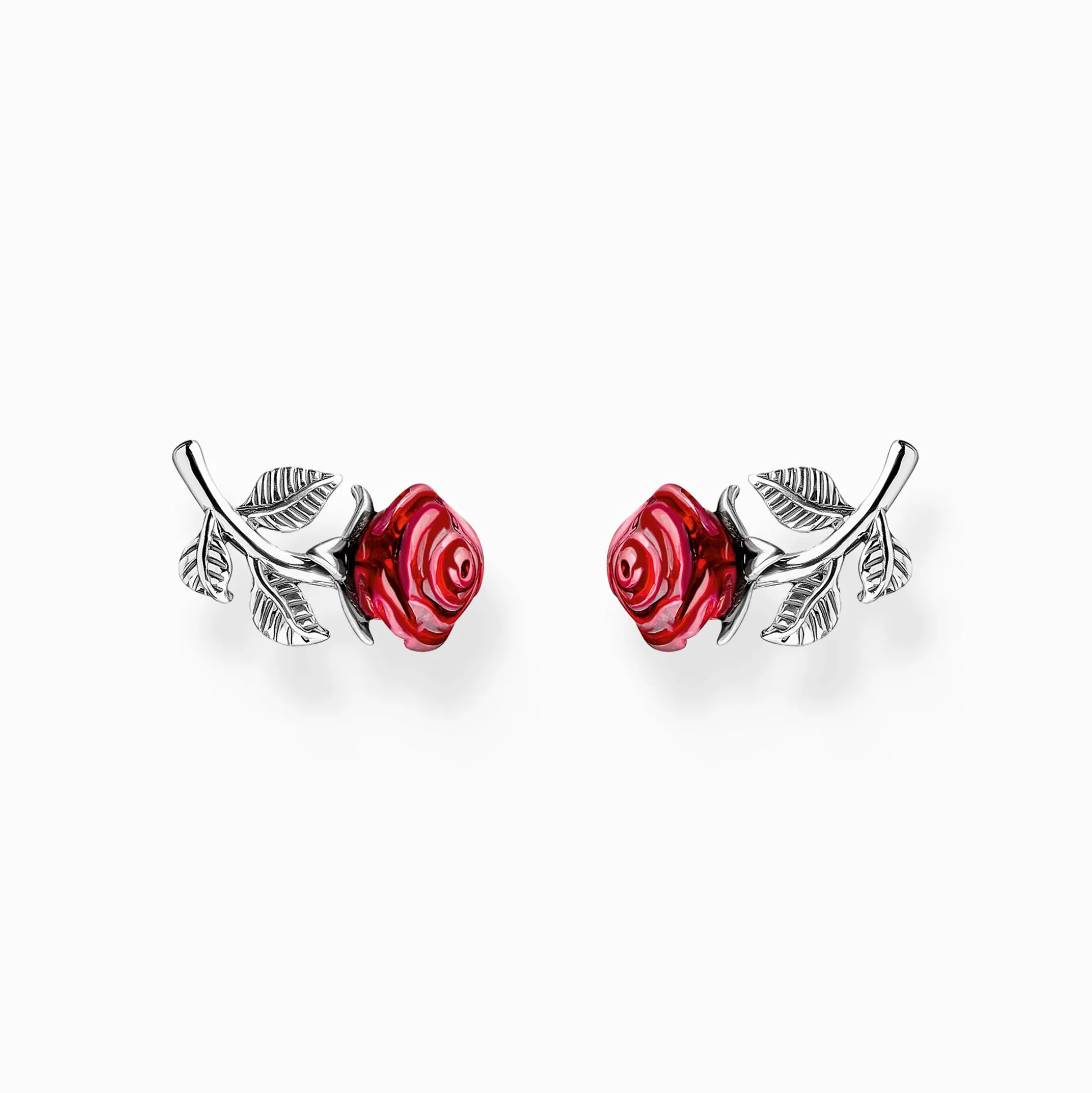 Hot Ohrstecker Rose Roses Romance Silber Damen Ohrstecker|925 Silber