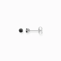 Clearance Ohrstecker schwarzer Stein Damen Ohrstecker
