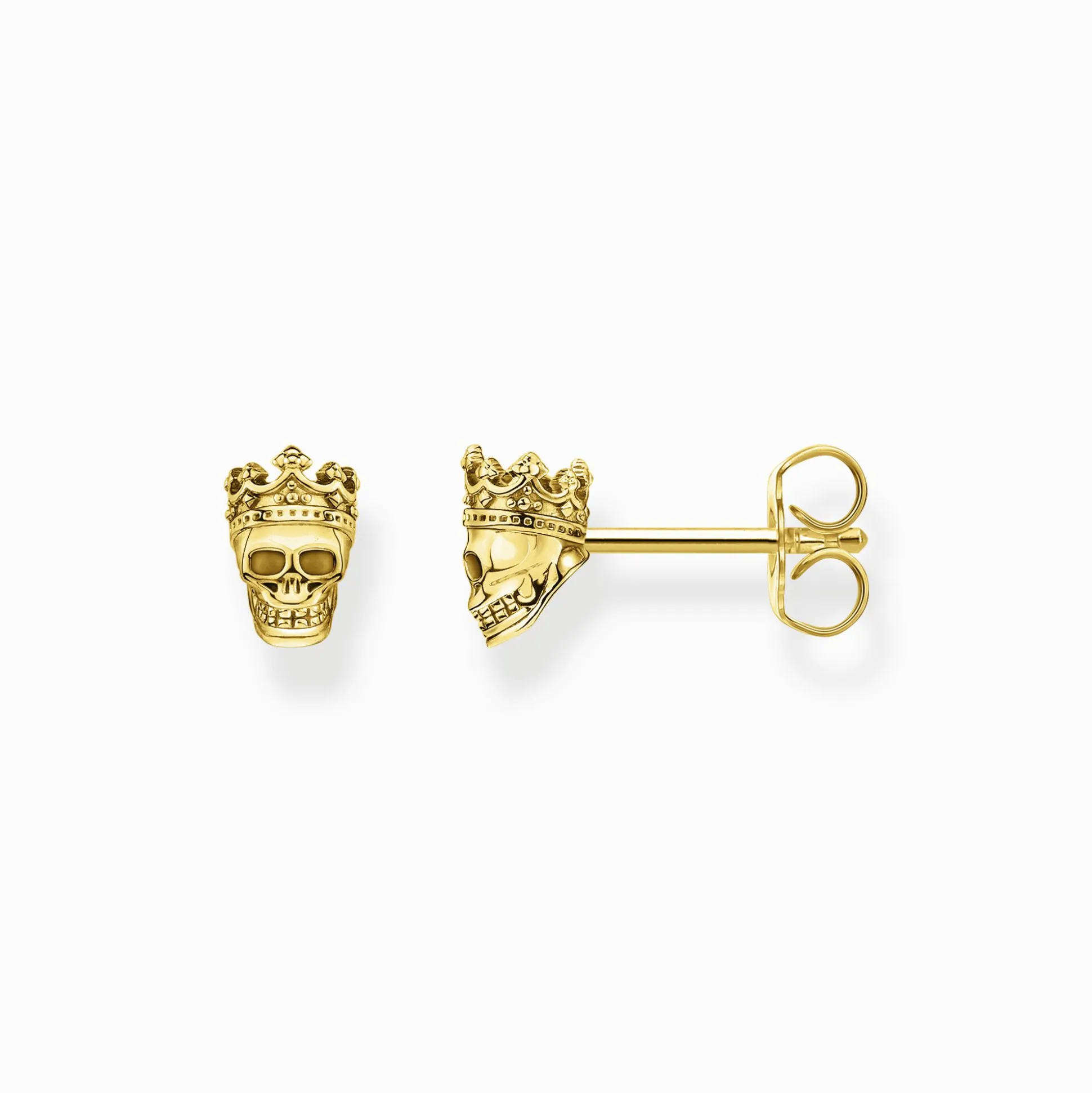 Best Ohrstecker Totenkopf König gold Damen Ohrstecker|Ohrstecker & Creolen