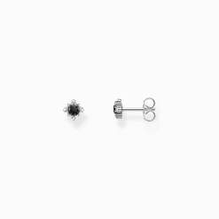 Flash Sale Ohrstecker Vintage mit schwarzem Stein Silber Damen Ohrstecker|925 Silber