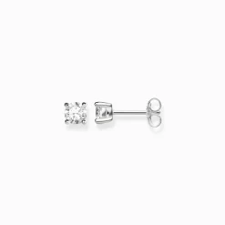 New Ohrstecker weißer Stein Damen Ohrstecker