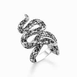 Cheap Ring geschwärzt Schlange Damen Ringe|Ringe