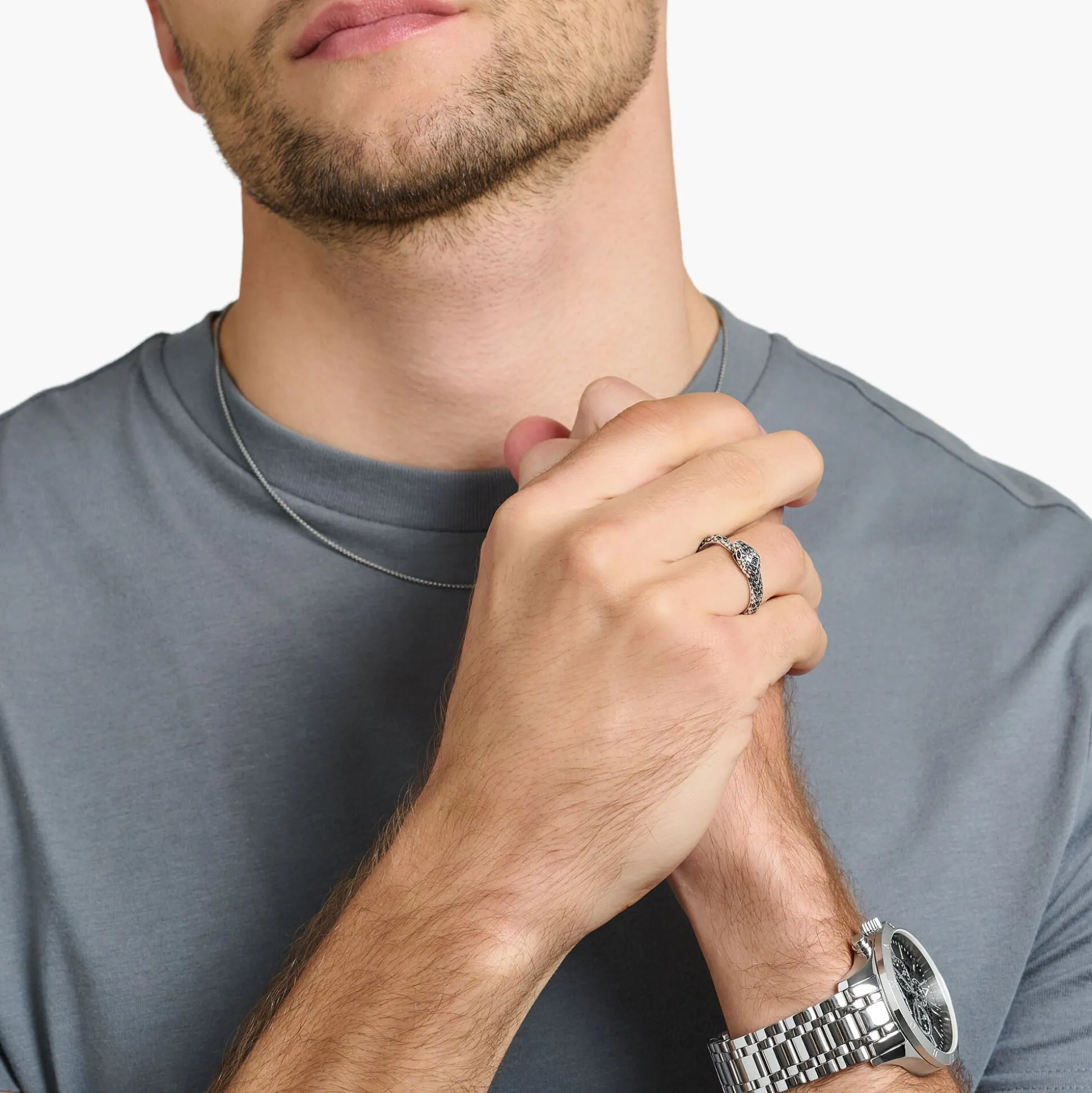 New Ring geschwärzt Schlange Damen Ringe|Ringe