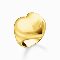 Flash Sale Ring in Herzform vergoldet Damen Ringe|18K Vergoldung - 925 Silber