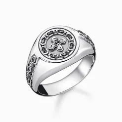 Online Ring Kreuz schwarze Steine Damen Ringe|Ringe