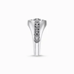 Online Ring Kreuz schwarze Steine Damen Ringe|Ringe