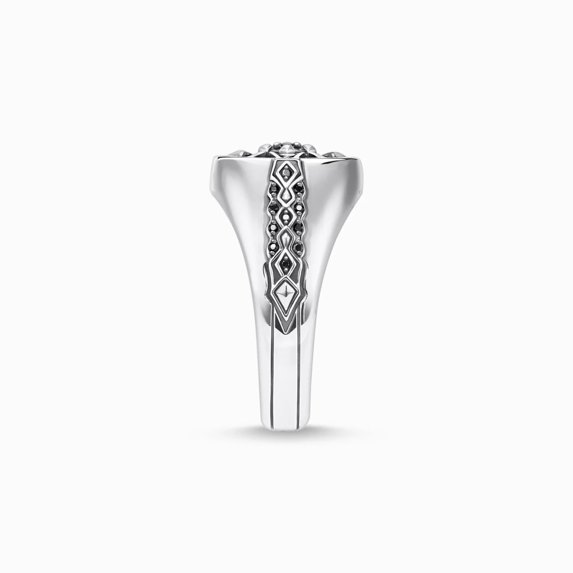 Online Ring Kreuz schwarze Steine Damen Ringe|Ringe