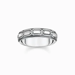 Online Ring Krokodilpanzer Silber geschwärzt Damen Ringe|Ringe