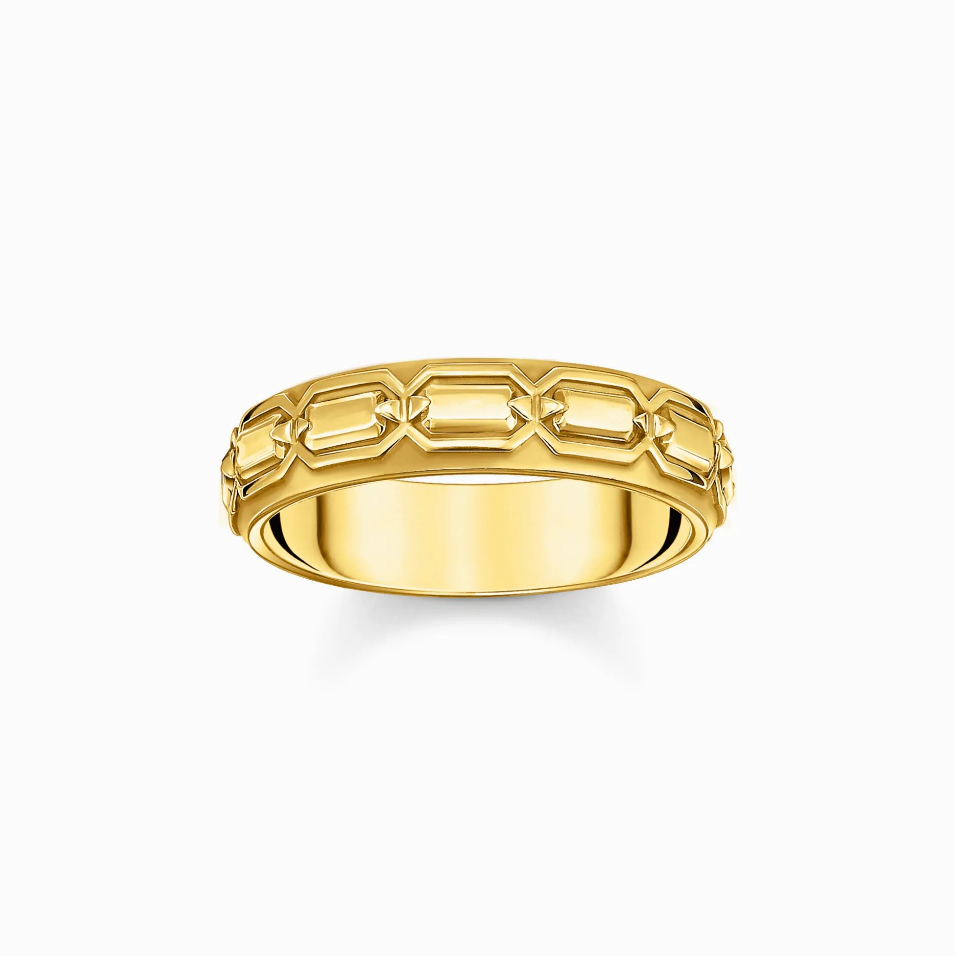 Cheap Ring Krokodilpanzer vergoldet Damen Ringe|18K Vergoldung - 925 Silber
