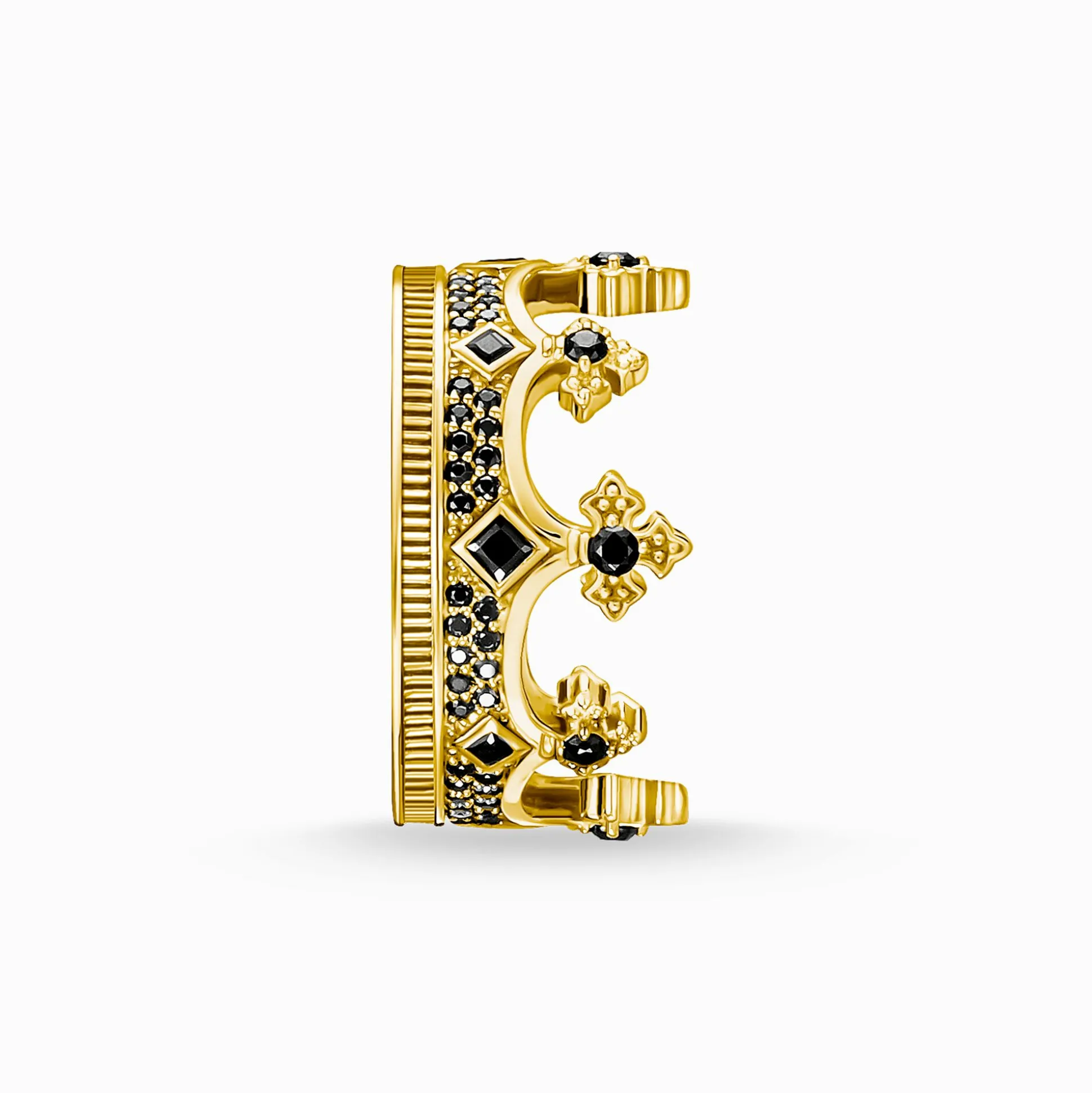 Clearance Ring Krone gold Damen Ringe|18K Vergoldung - 925 Silber
