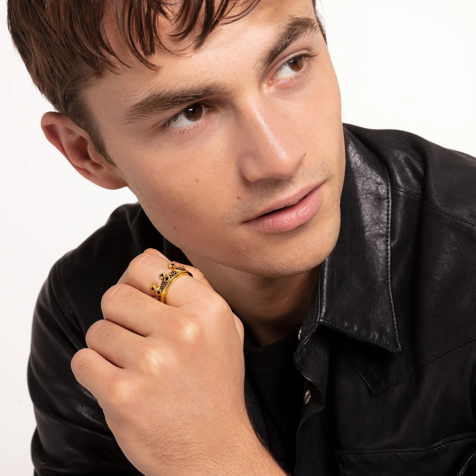 Clearance Ring Krone gold Damen Ringe|18K Vergoldung - 925 Silber
